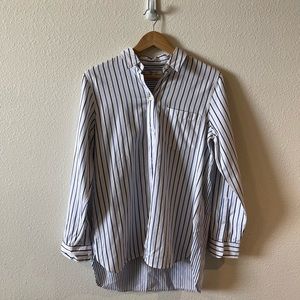 Madewell - Blue and White Striped Shirt - Small